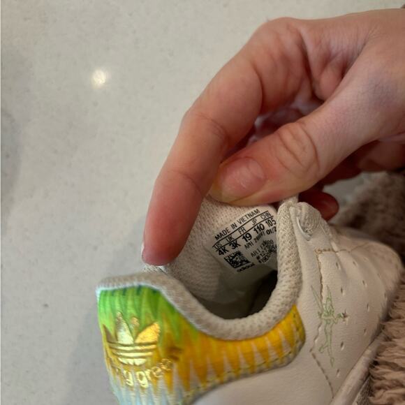 Adidas x Disney Stan Smith "Tinkerbell" Infant Sneakers size 4k - Picture 5 of 10